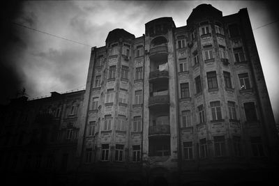 Low angle view of building against sky