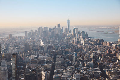 Aerial view of city