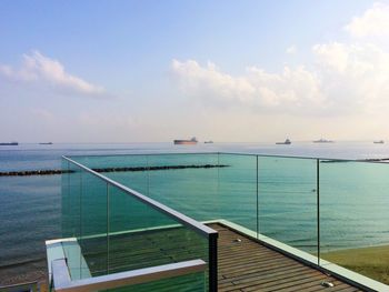 Scenic view of sea against sky