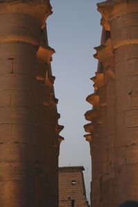 Low angle view of temple against sky