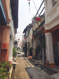 Street amidst buildings in city