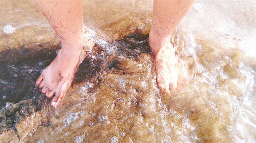 Water splashing in water