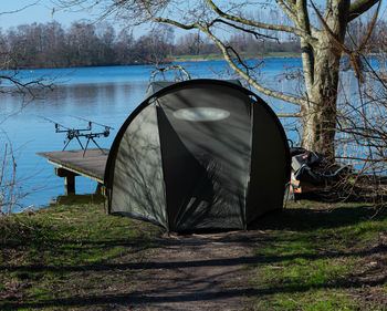 Tent in forest