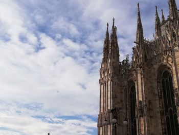 Low angle view of traditional building against sky