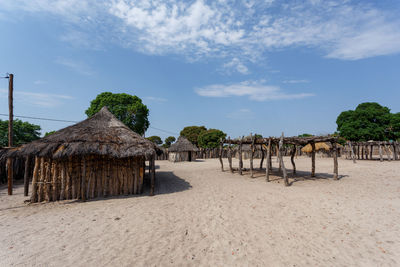 Panoramic view of beach against sky