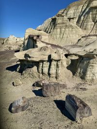 Rock formations in a desert