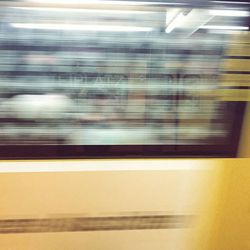 Train at railroad station platform