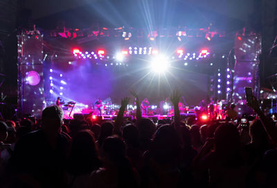 Crowd at music concert