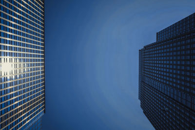 Low angle view of modern building against sky