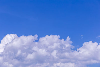 Low angle view of clouds in sky