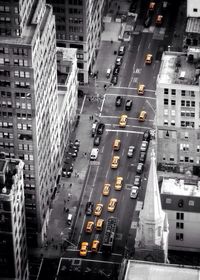 City street with buildings in background