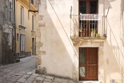 Low angle view of residential building