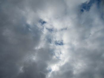 Low angle view of storm clouds in sky