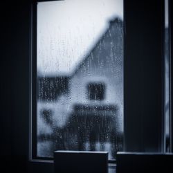 Close-up of wet window