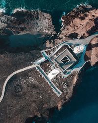 Aerial view of lighthouse