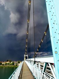Pier over bridge against sky