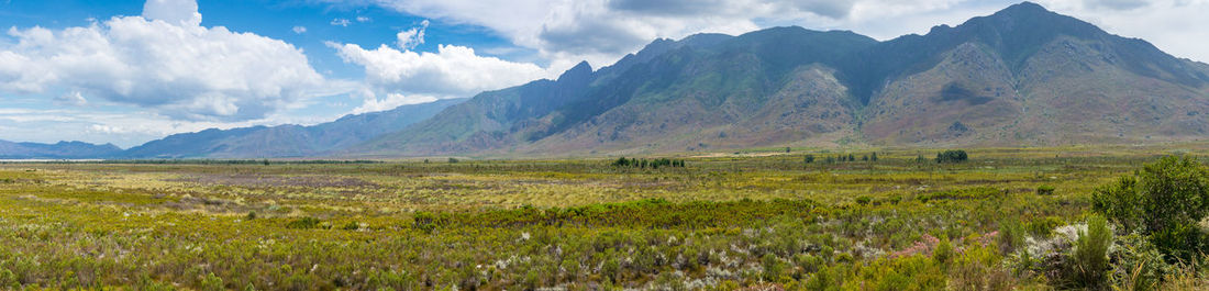 Panoramic view of landscape against sky