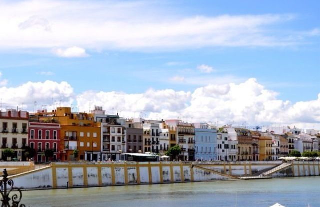 building exterior, architecture, built structure, sky, cloud - sky, residential structure, residential building, water, house, weather, city, cloud, cloudy, transportation, street, road, railing, day, canal, building