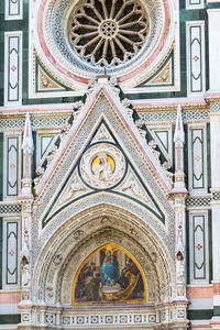 Low angle view of ornate ceiling of building