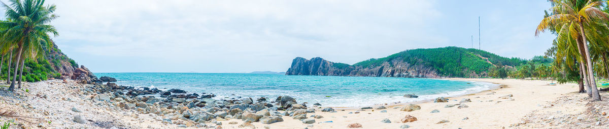 Panoramic shot of sea against sky