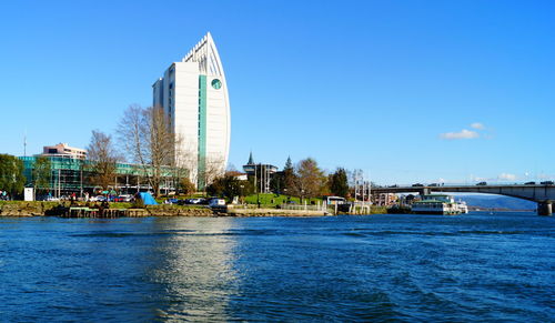 River with buildings in background