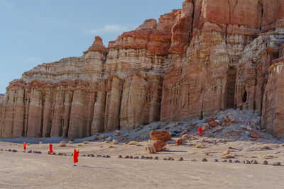 Scenic view of rock formations