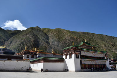 View of building against blue sky