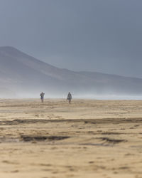 Scenic view of desert against sky