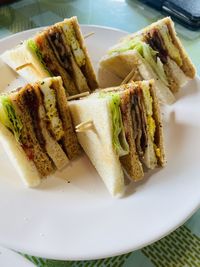 Close-up of food in plate
