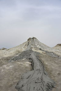 Qobustan mud volcanoes on the absheron peninsula