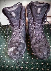 Close-up of shoes on floor