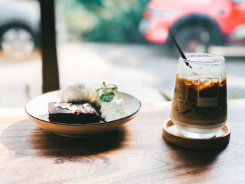 Close-up of drink on table