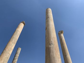 Low angle view of building against clear sky