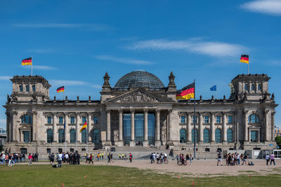 View of the reichstag building against sky