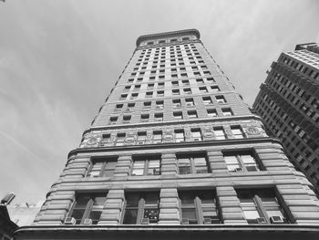 Low angle view of modern building against sky