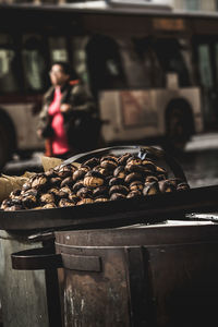 Food on display at store