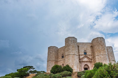 Low angle view of historic building against sky