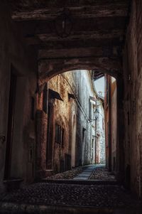 Interior of abandoned house