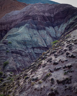 The massif of the seven colors is a hill located on the outskirts of the city of purmamarca