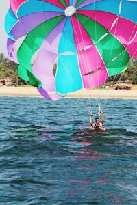 People enjoying at beach