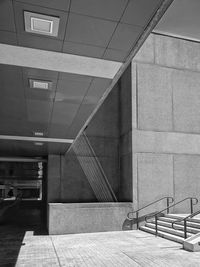 Empty staircase in building