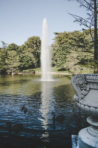 Fountain in a park