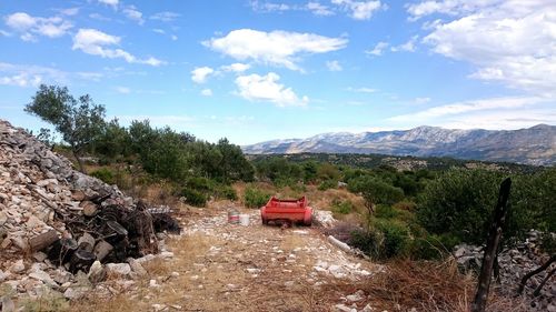 Scenic view of landscape against sky