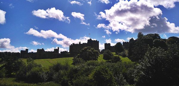 Panoramic view of buildings against sky