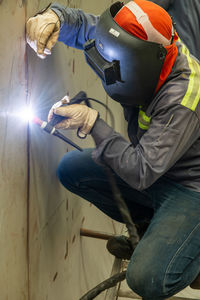 Man working