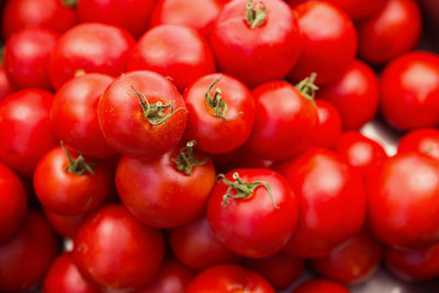 Full frame shot of tomatoes at market stall