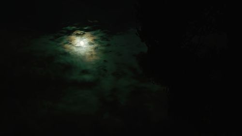 View of moon at night