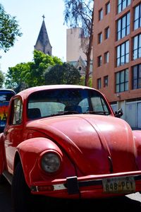Cars parked in parking lot