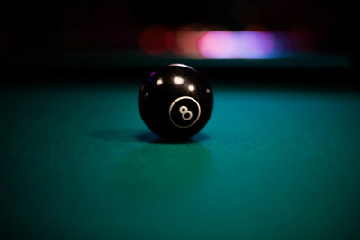 Close-up of water on table