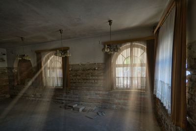 Interior of abandoned building